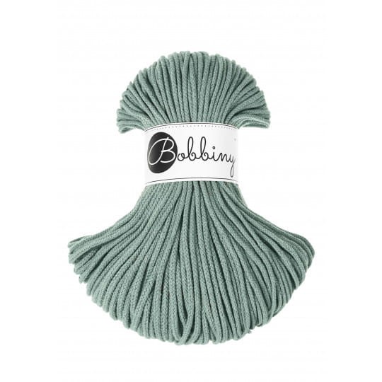 Sznurek pleciony bawełniany Bobbiny Junior / Laurowy / Laurel / 3 mm / 100 m