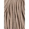 Sznurek pleciony bawełniany Bobbiny Junior / Piaskowy / Sand / 3 mm / 100 m