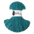 Sznurek pleciony bawełniany Bobbiny Junior / Morski / Teal / 3 mm / 100 m