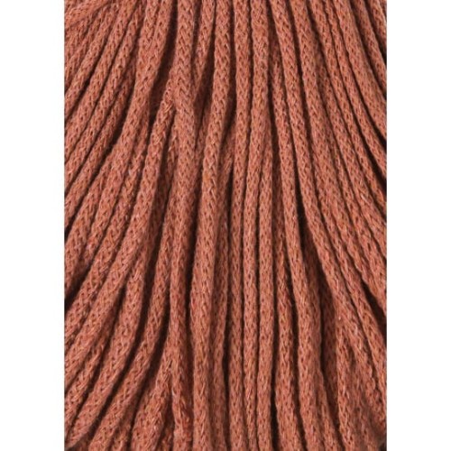 Sznurek pleciony bawełniany Bobbiny Junior / Terracotta / 3 mm / 100 m
