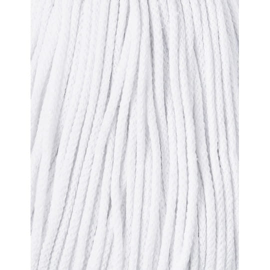 Sznurek pleciony bawełniany Bobbiny Junior / Biały / White / 3 mm / 100 m