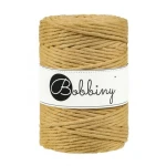 Sznurek skręcany bawełniany Bobbiny Macrame Cord/ Musztarda / Mustard / 5mm / 100m  