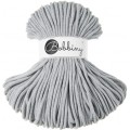 Sznurek pleciony bawełniany Bobbiny Premium / Jasny Szary / Light Grey / 5 mm / 100 m