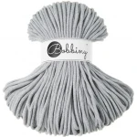 Sznurek pleciony bawełniany Bobbiny Premium / Jasny Szary / Light Grey / 5mm / 100m  