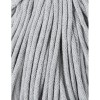 Sznurek pleciony bawełniany Bobbiny Premium / Jasny Szary / Light Grey / 5 mm / 100 m