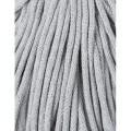 Sznurek pleciony bawełniany Bobbiny Premium / Jasny Szary / Light Grey / 5 mm / 100 m