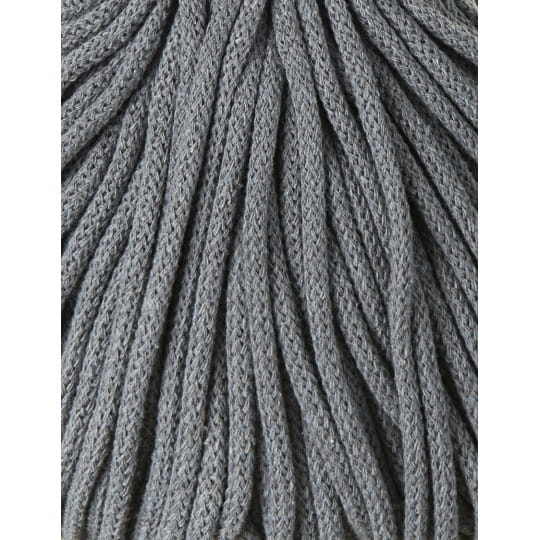 Sznurek pleciony bawełniany Bobbiny Premium / Stalowy / Steel / 5 mm / 100 m