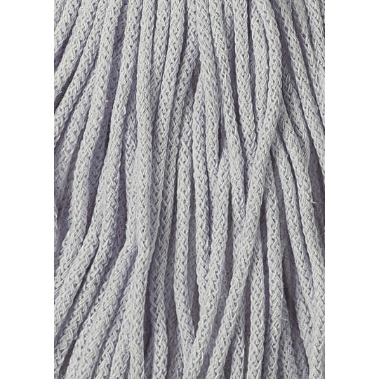 Sznurek pleciony bawełniany Bobbiny Junior / Jasny Szary / Light Grey / 3 mm / 100 m