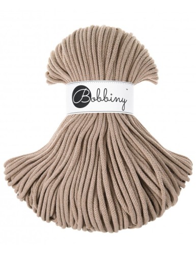 Sznurek pleciony bawełniany Bobbiny Premium / Piaskowy / Sand / 5 mm / 100 m
