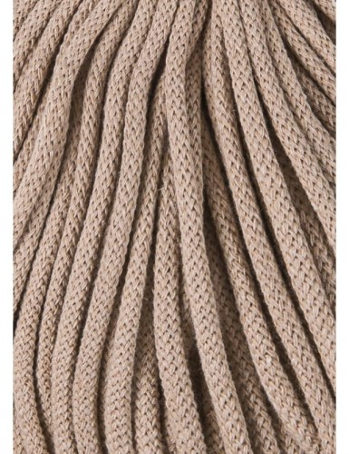 Sznurek pleciony bawełniany Bobbiny Premium / Piaskowy / Sand / 5 mm / 100 m