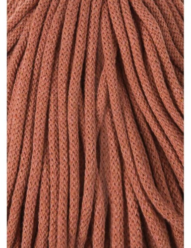 Sznurek pleciony bawełniany Bobbiny Premium / Terracotta / 5 mm / 100 m