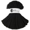 Sznurek pleciony bawełniany Bobbiny Premium / Czarny / Black /  5 mm / 100 m