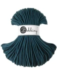 Sznurek pleciony bawełniany Bobbiny Premium / Petrol / Peacock Blue /  5mm / 100m