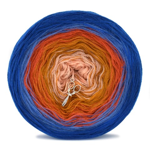KOKONEK Merino 639 - Chaber/niebieski/rudy/miodowy/łososiowy