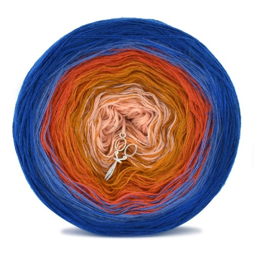 KOKONEK Merino 639 - Chaber/niebieski/rudy/miodowy/łososiowy