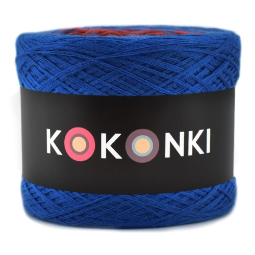 KOKONEK Merino 639 - Chaber/niebieski/rudy/miodowy/łososiowy