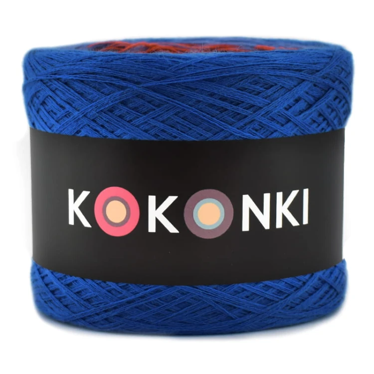 KOKONEK Merino 639 - Chaber/niebieski/rudy/miodowy/łososiowy