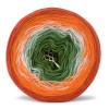 KOKONEK Merino 641 - Rudy/pomarańcz/biel/zieleń/paproć