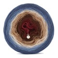 KOKONEK Merino 642 - Fumo/szaroniebieski melanż/safari/ciemny beż/brąz/bordo