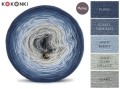 KOKONEK Merino 645 Sky is the limit - Fumo/szaroniebieski/jasny błękit/jasny szary melanż/szary
