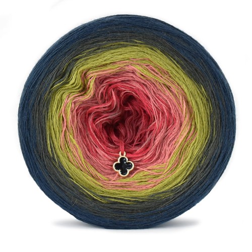 KOKONEK Merino 648 Trilogy - Navy/ciemne khaki/oliwka/malwa/rubin