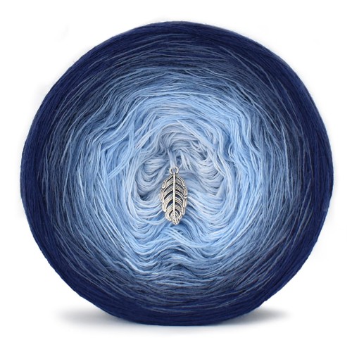 KOKONEK Merino 654 Winter touch - Granat/fumo/szaroniebieski/błękit/jasny błękit