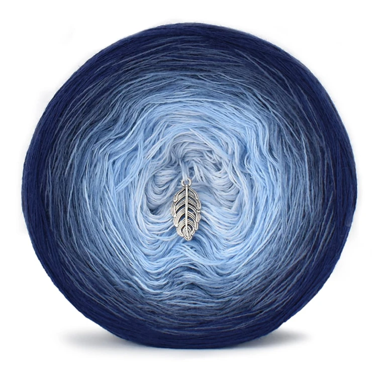 KOKONEK Merino 654 Winter touch - Granat/fumo/szaroniebieski/błękit/jasny błękit