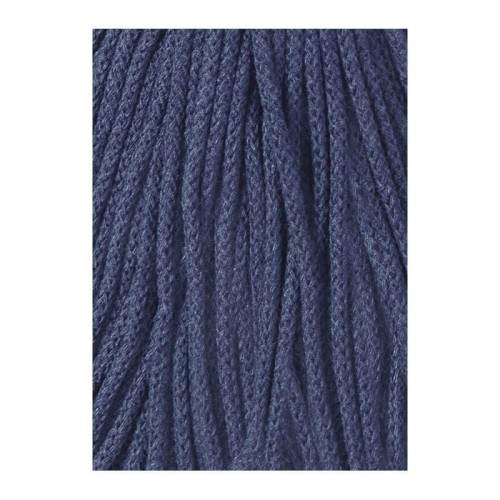Sznurek pleciony bawełniany Bobbiny Junior / Jeansowy / Jeans / 3 mm / 100 m