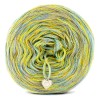 KOKONEK SIX S032 - Szary/intensywny żółty/patyna, 6 nitek, 250 m, 100 g