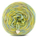 KOKONEK SIX Merino S032 - Szary/intensywny żółty/patyna / 6 nitek / 230 m / 100 g