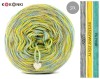 KOKONEK SIX S032 - Szary/intensywny żółty/patyna, 6 nitek, 250 m, 100 g