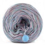 KOKONEK SIX Merino S033 - 2Szary/1błękit/1patyna/1morela/1lawenda / 6 nitek / 230 m / 100 g