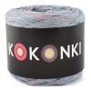 KOKONEK SIX S033 - 2Szary/1błękit/1patyna/1morela/1lawenda, 6 nitek, 250 m, 100 g