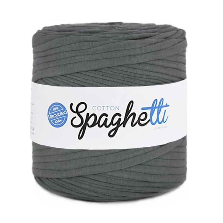 T-shirt Yarn Cotton Spaghetti - ziemisty