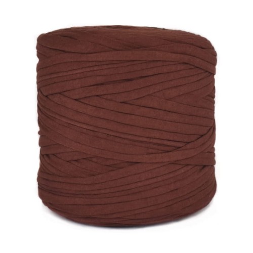 T-shirt Yarn Cotton Spaghetti - kasztan