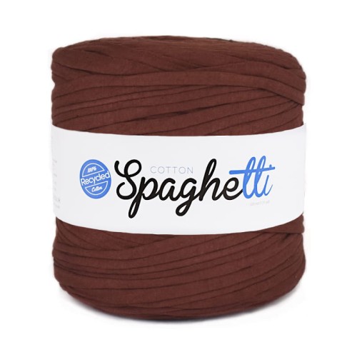 T-shirt Yarn Cotton Spaghetti - kasztan