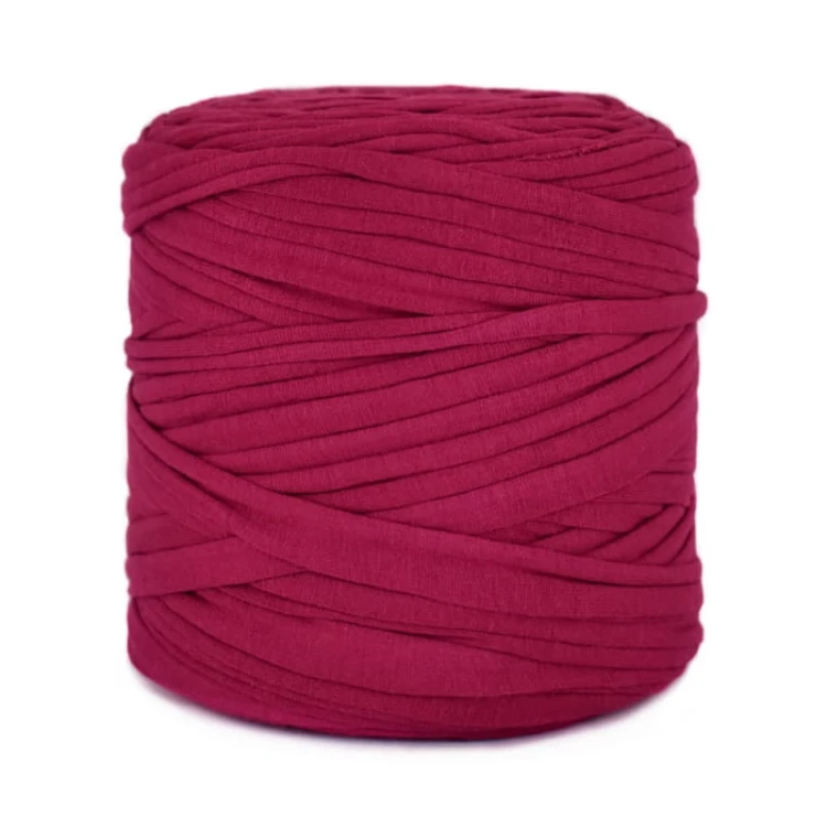 T-shirt Yarn Cotton Spaghetti - rubin
