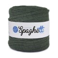 T-shirt Yarn Cotton Spaghetti - ciemna zieleń melanż