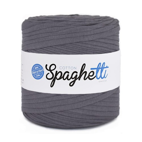 T-shirt Yarn Cotton Spaghetti - ciemny szaro-niebieski