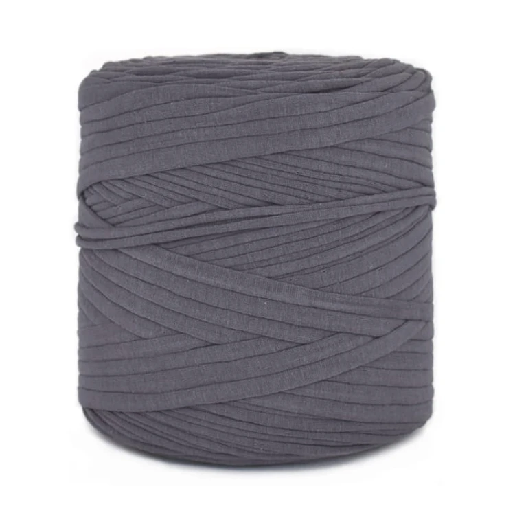 T-shirt Yarn Cotton Spaghetti - ciemny szaro-niebieski