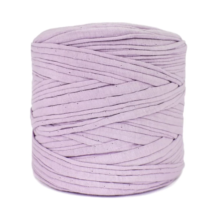 T-shirt Yarn Cotton Spaghetti - jasny blady fiolet