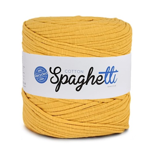 T-shirt Yarn Cotton Spaghetti - jasny bursztyn