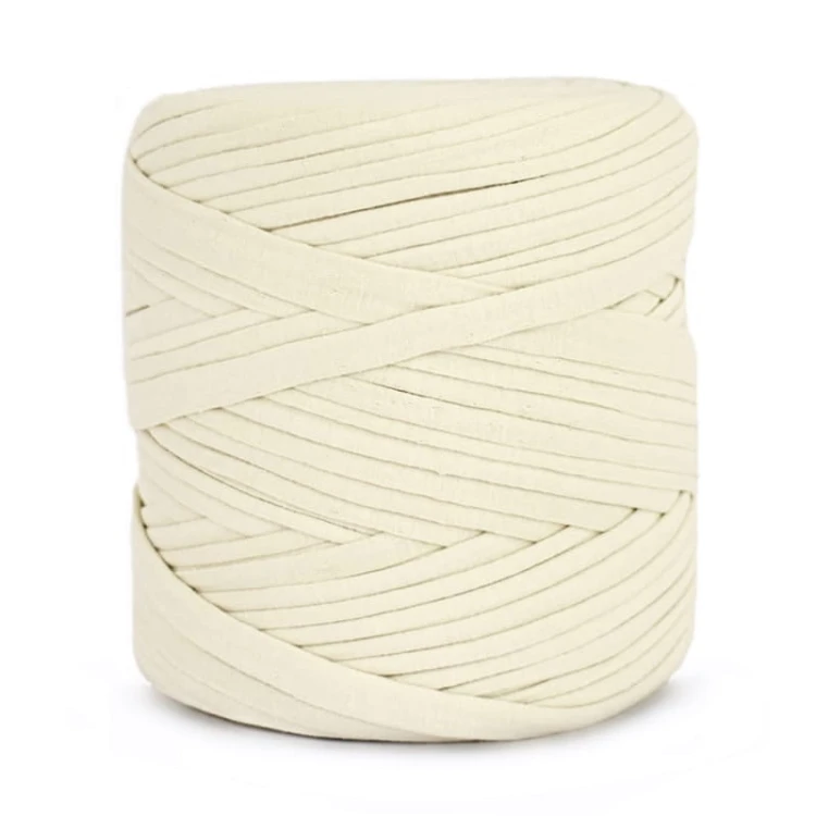 T-shirt Yarn Cotton Spaghetti - krem