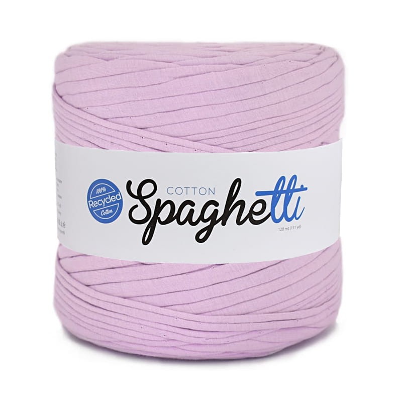 T-shirt Yarn Cotton Spaghetti - lawenda