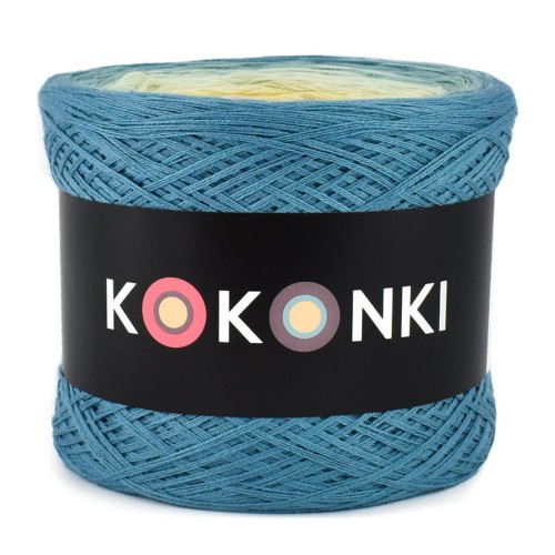 KOKONEK B051 Faded Unicorn 2 - Jasny petrol/patyna/jasna pistacja/wanilia/łososiowy róż/brudny róż