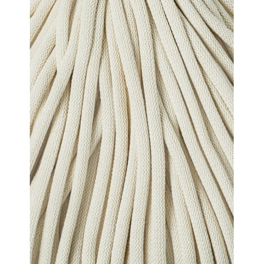 Sznurek pleciony bawełniany Bobbiny Jumbo / Naturalny / Natural / 9 mm / 100 m