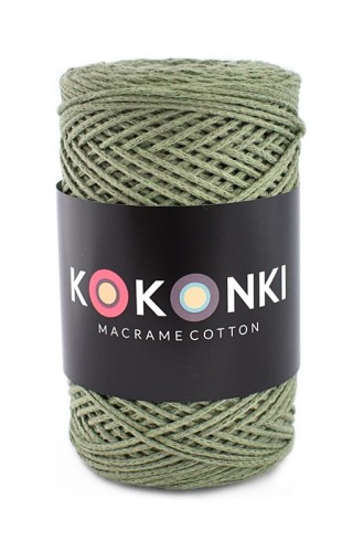 Sznurek Macrame Cotton / rolka 200 m / szałwia