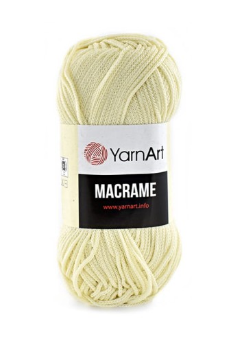 Sznurek poliestrowy YarnArt Macrame 1,5 mm 137 / wanilia