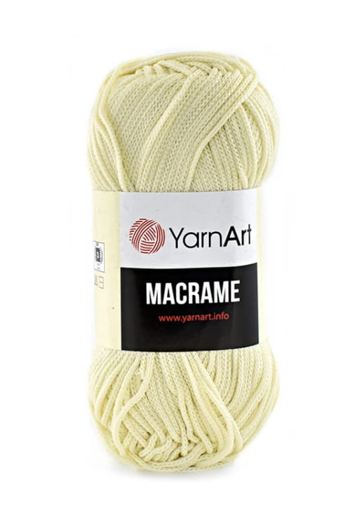 Sznurek poliestrowy YarnArt Macrame 1,5 mm 137 / wanilia