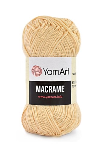 Sznurek poliestrowy YarnArt Macrame 1,5 mm 165 / słomkowy